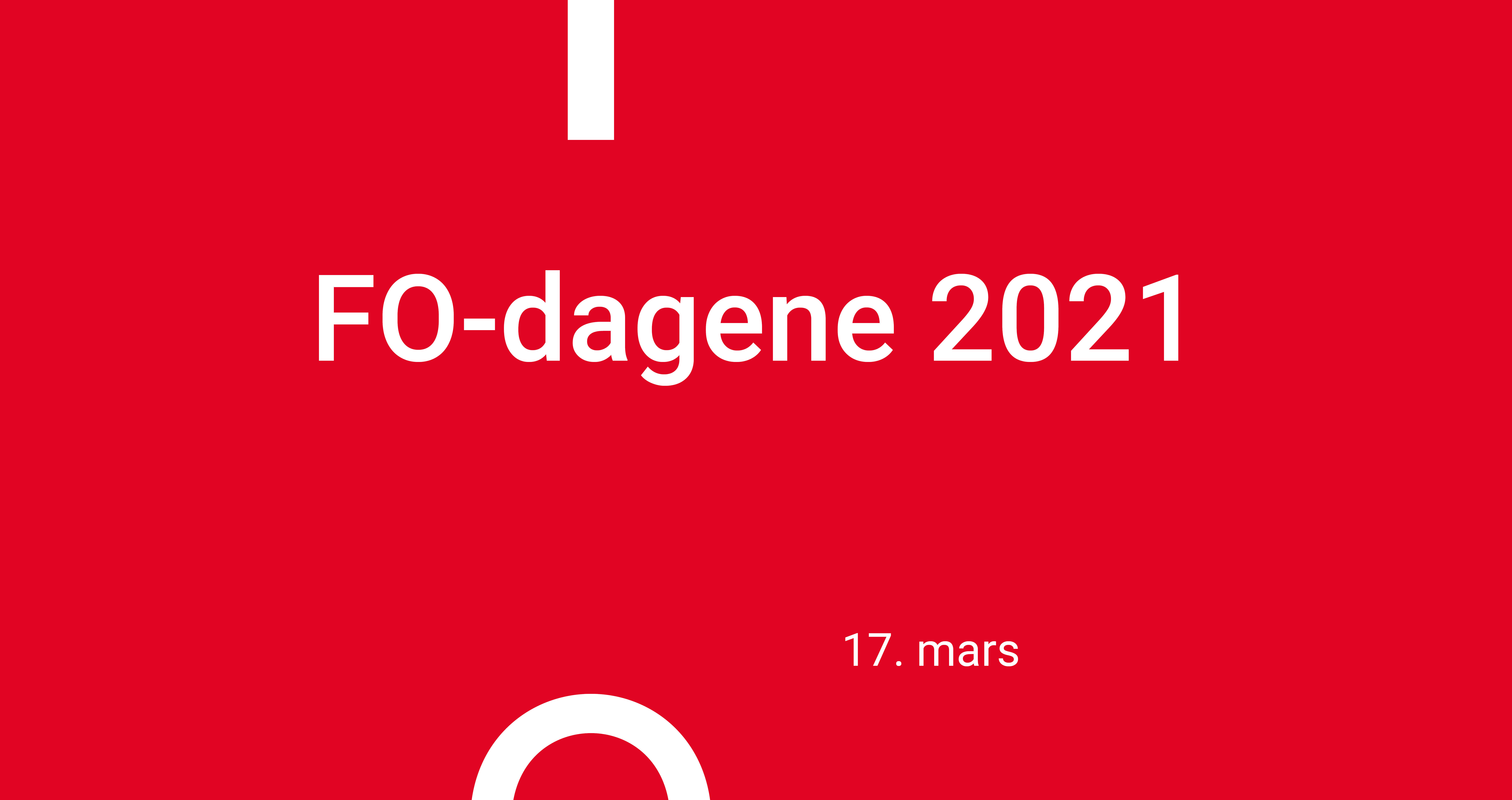 FO dagenes fysiske gjennomføring avlyst. Det blir en heldigital konferanse nå. FO dagenes fysiske gjennomføring avlyst. Det blir en heldigital konferanse nå.
